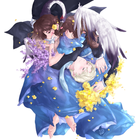 Иллюстрация влюблённых