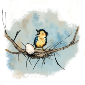 Птенец вгнезде