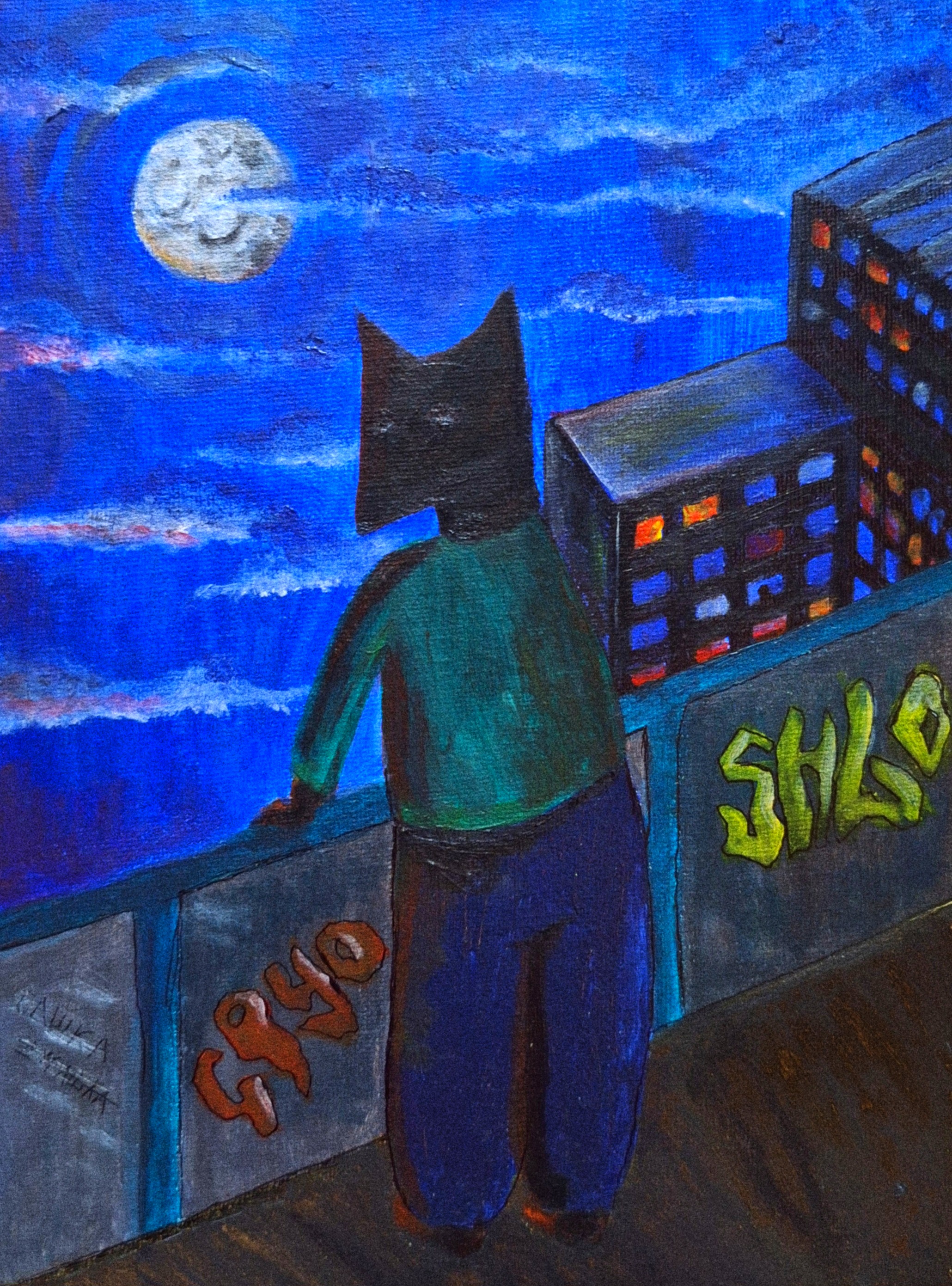 "Грустный русский взгляд" акрил