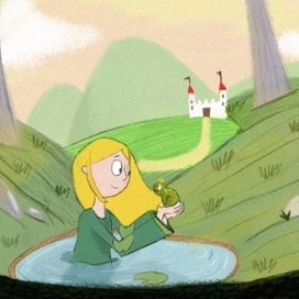 Детская иллюстрация к сказке царевна лягушка