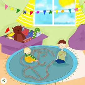 Разворот детской книги