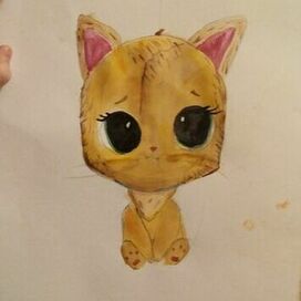 Котенок в акварели