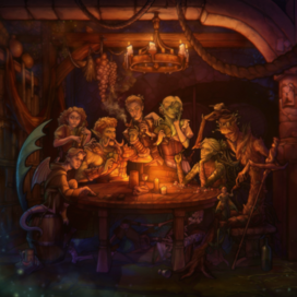 Иллюстрация к партии настольной ролевой игры “Подземелья и драконы”