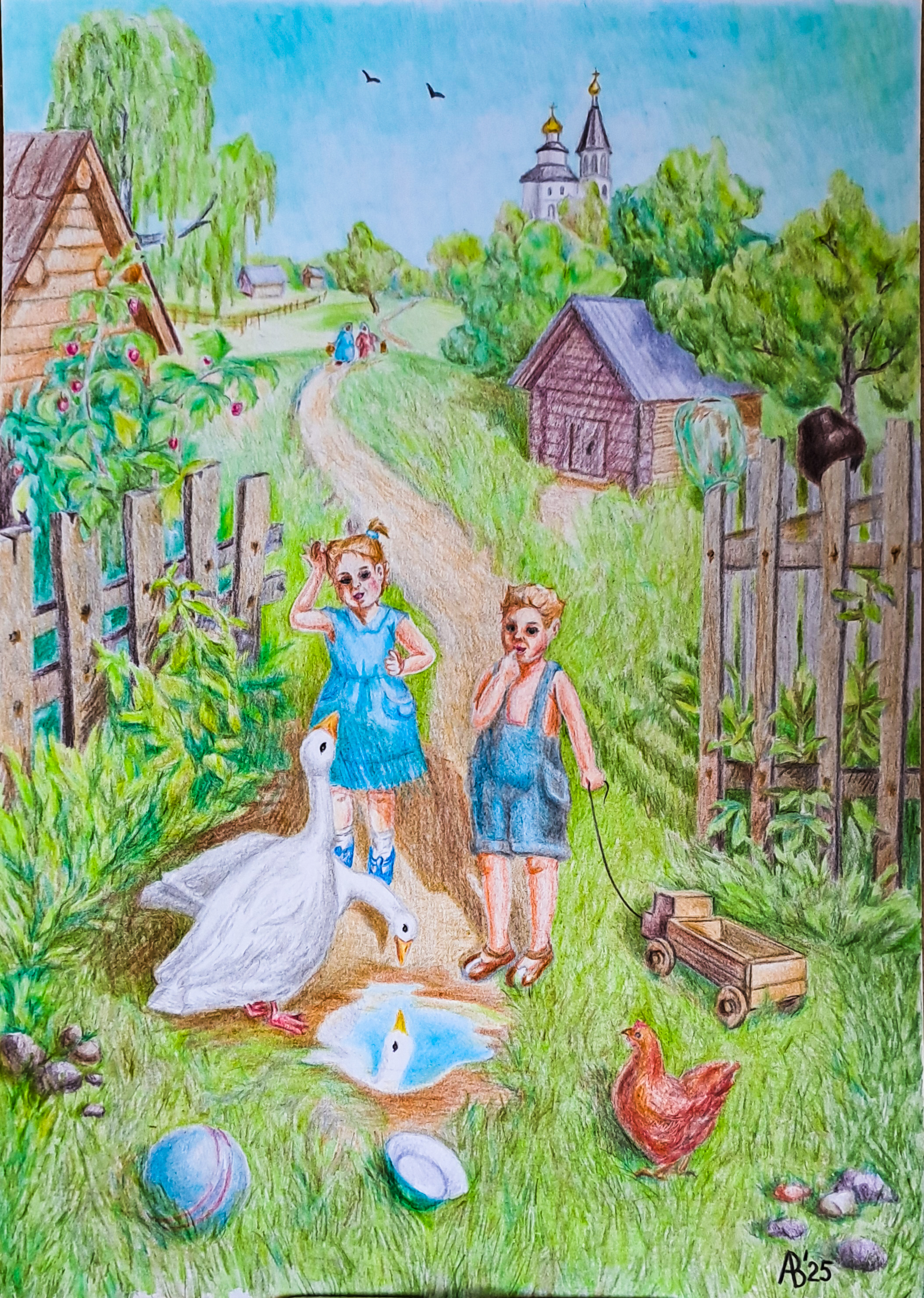 У бабушки в деревне