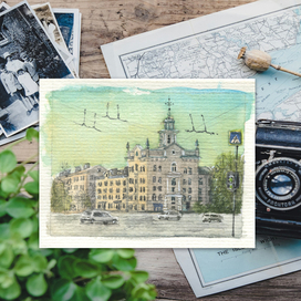 Городской пейзаж Ярославля