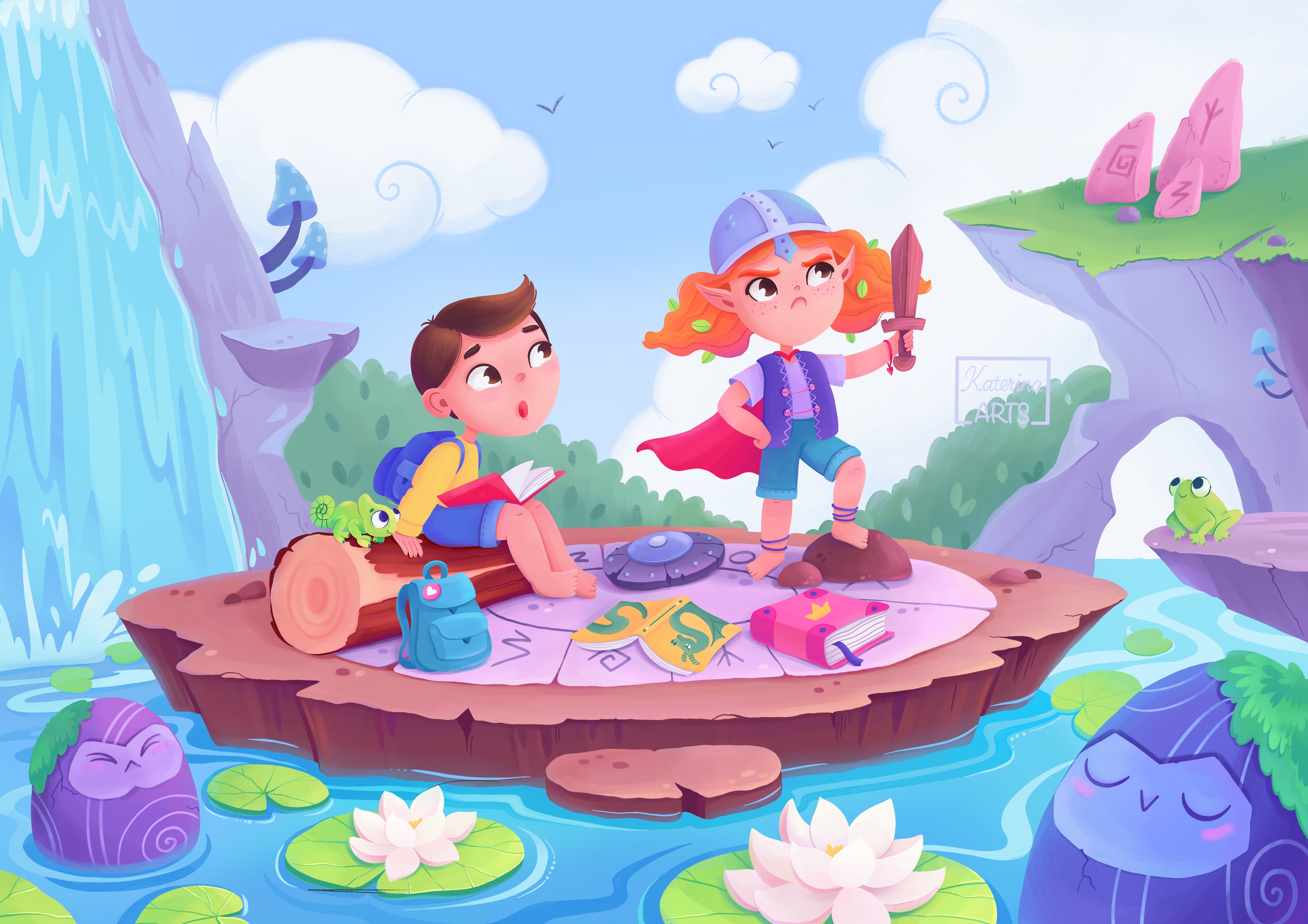 Книжная иллюстрация. Приключения Лиры.