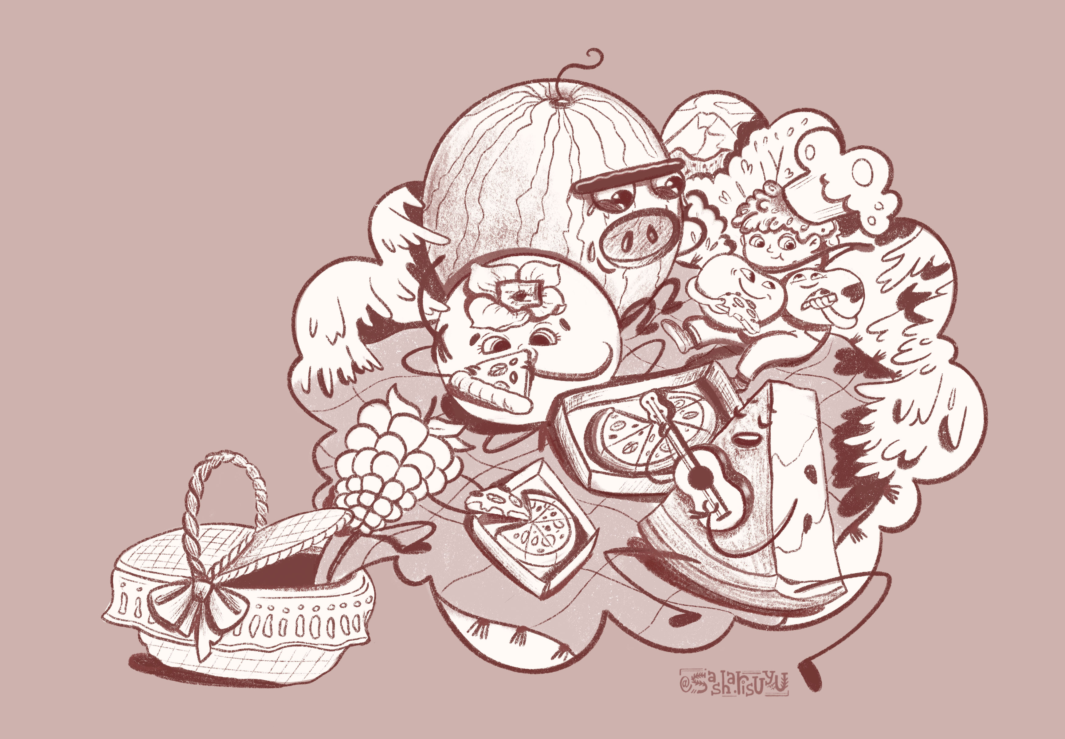 Эскиз (пикник повара)