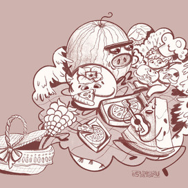 Эскиз (пикник повара)