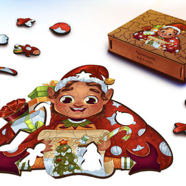 пазл рождественский эльф