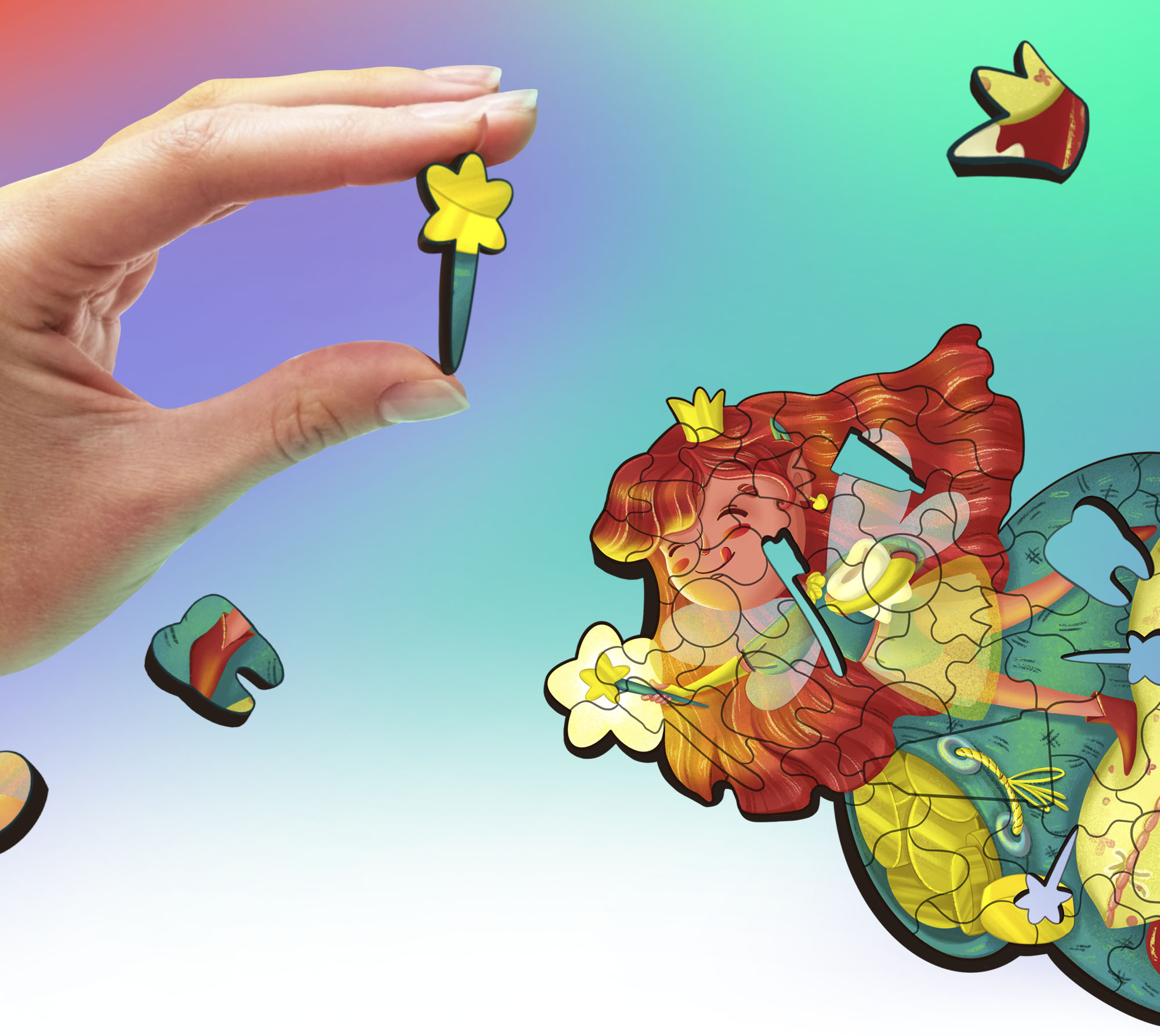 Фигурный пазл зубная фея