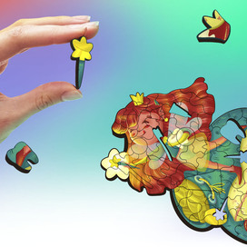 Фигурный пазл зубная фея