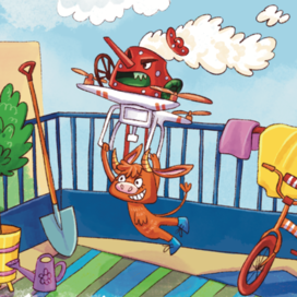 Иллюстрация с монстриками