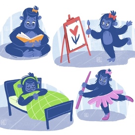 Разработка персонажа. Горилла