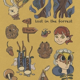 Стикер мини сет