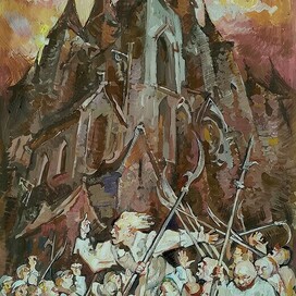 иллюстрация к легенде "Серый монах"