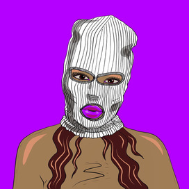 Девушка в балаклаве 