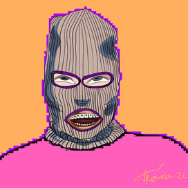 Мужчина в балаклаве