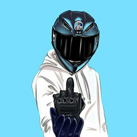 Мужчина с перчаткой