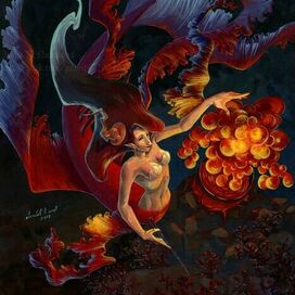 "Русалка ведьма", 2025 г. Ирина А.Новикова