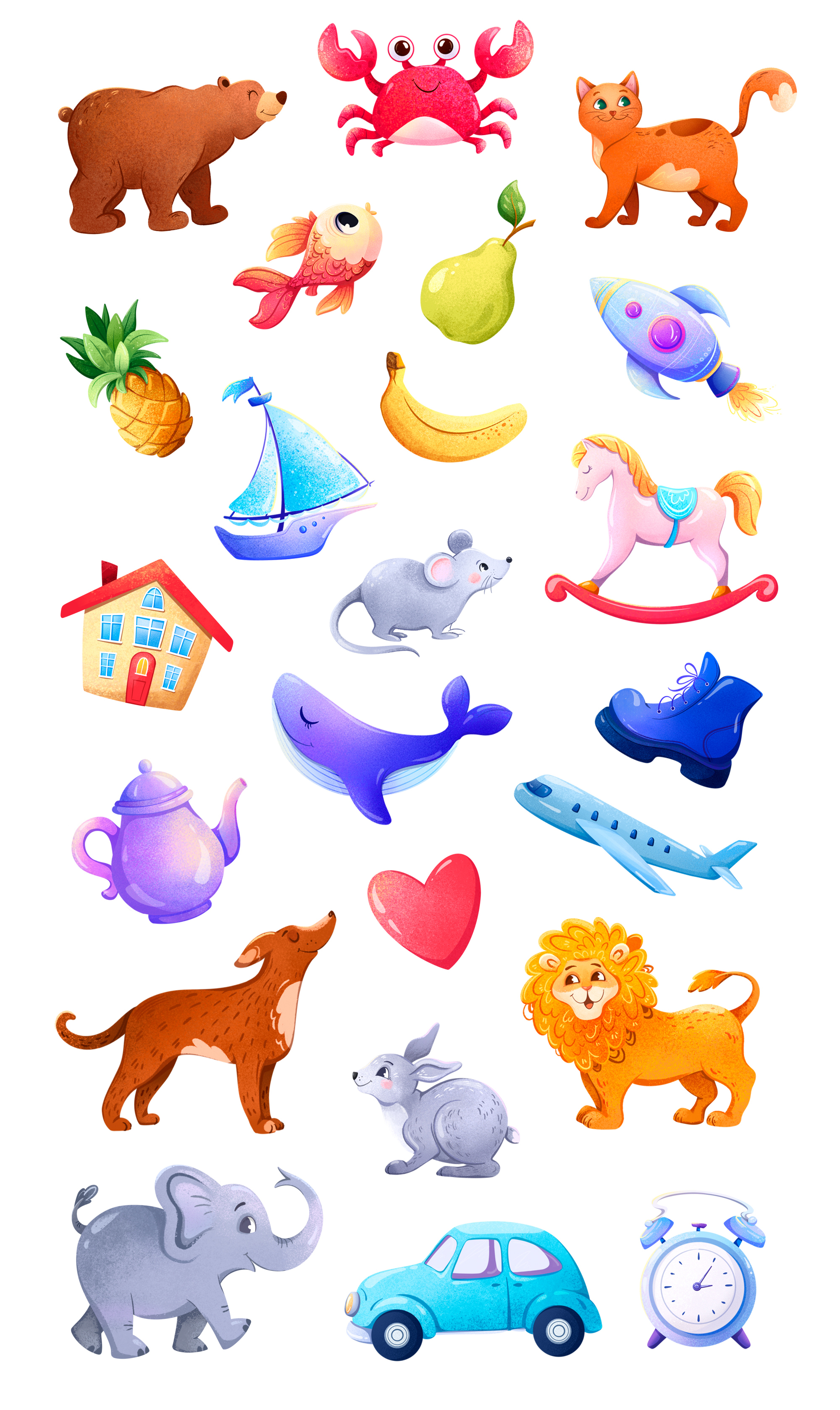 Иллюстрации для настольной игры "Облака"