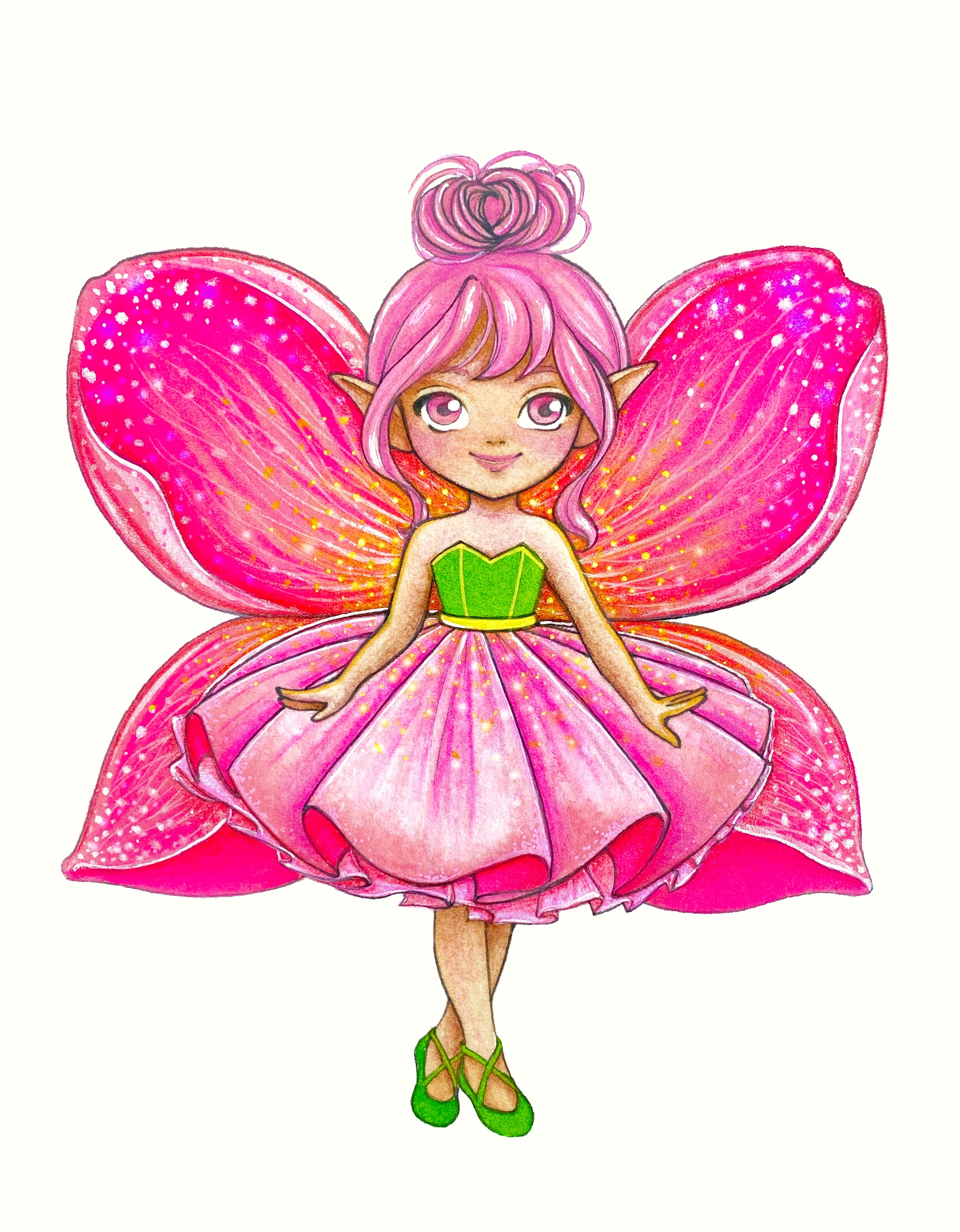 Фея роза / аниме иллюстрация детская книжная персонаж арт