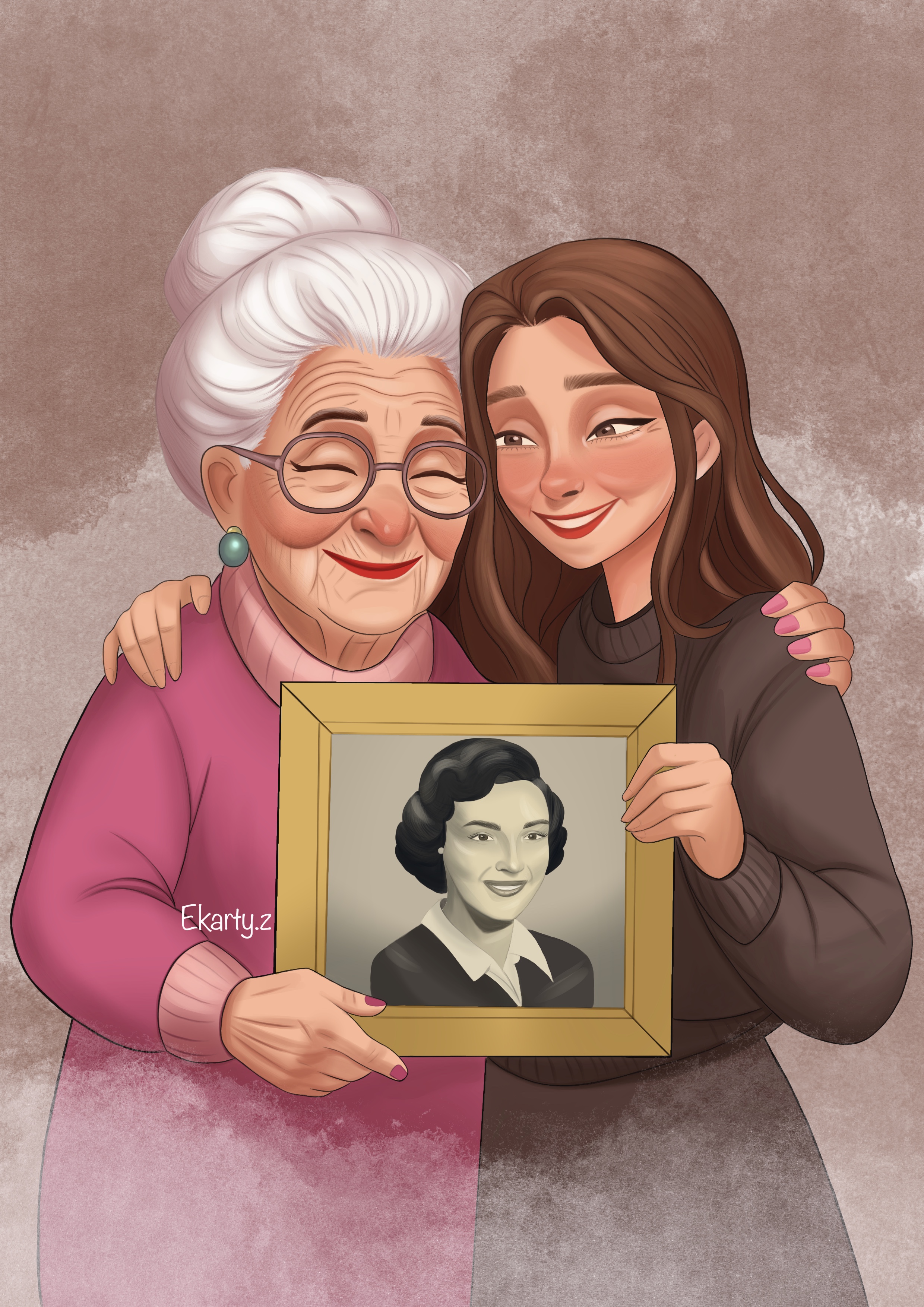 Самая любимая, мамочка моя.