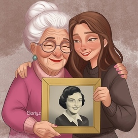 Самая любимая, мамочка моя.