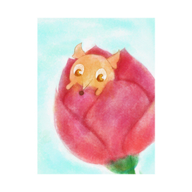 Мышка в цветочке