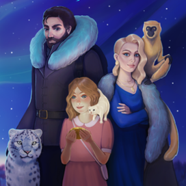 Обложка книги Филипа Пулмана "Северное сияние"