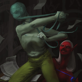 Иллюстрация с двумя фигурами