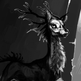 Эскиз монохромный