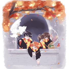 Гарри Поттер Золотое трио