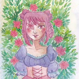 Цветок среди цветов