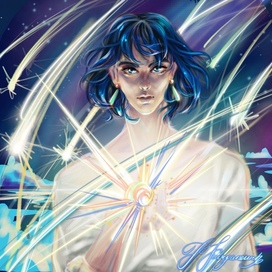 Фанарт на Хаула из мульфильма "Ходячий замок"