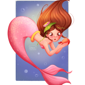 Русалка с зеркалом 