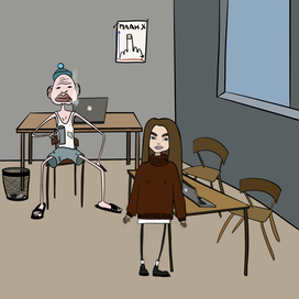 Кадр из мультфильма для взрослых с цензурой 