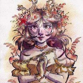 Девушка-осень