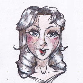 Портрет девушки с пепельными волосами