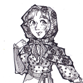 Девушка в платке