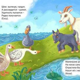 Третий разворот книжки с загадками для малышей. 