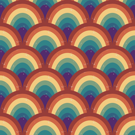 Ретро паттерн, радуга
