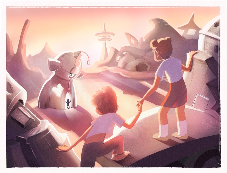 Иллюстрация к книге Кир Булычева "Гай-до"