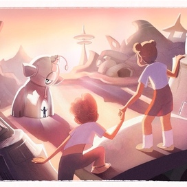 Иллюстрация к книге Кир Булычева "Гай-до" 