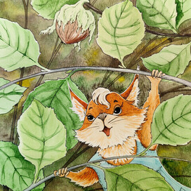 Белка и орех её мечты