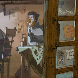 Эскиз к мультфильму "Ритаг"