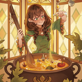 Иллюстрация для обложки детской раскраски