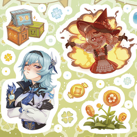 Стикерпак по игре Геншин Импакт