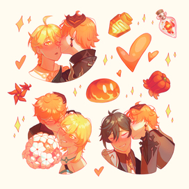 Стикерпак по игре Геншин Импакт