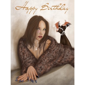 Открытка по фото ко Дню Рождения