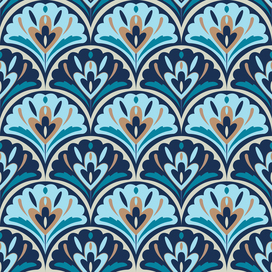 Классический паттерн с цветочными мотивами